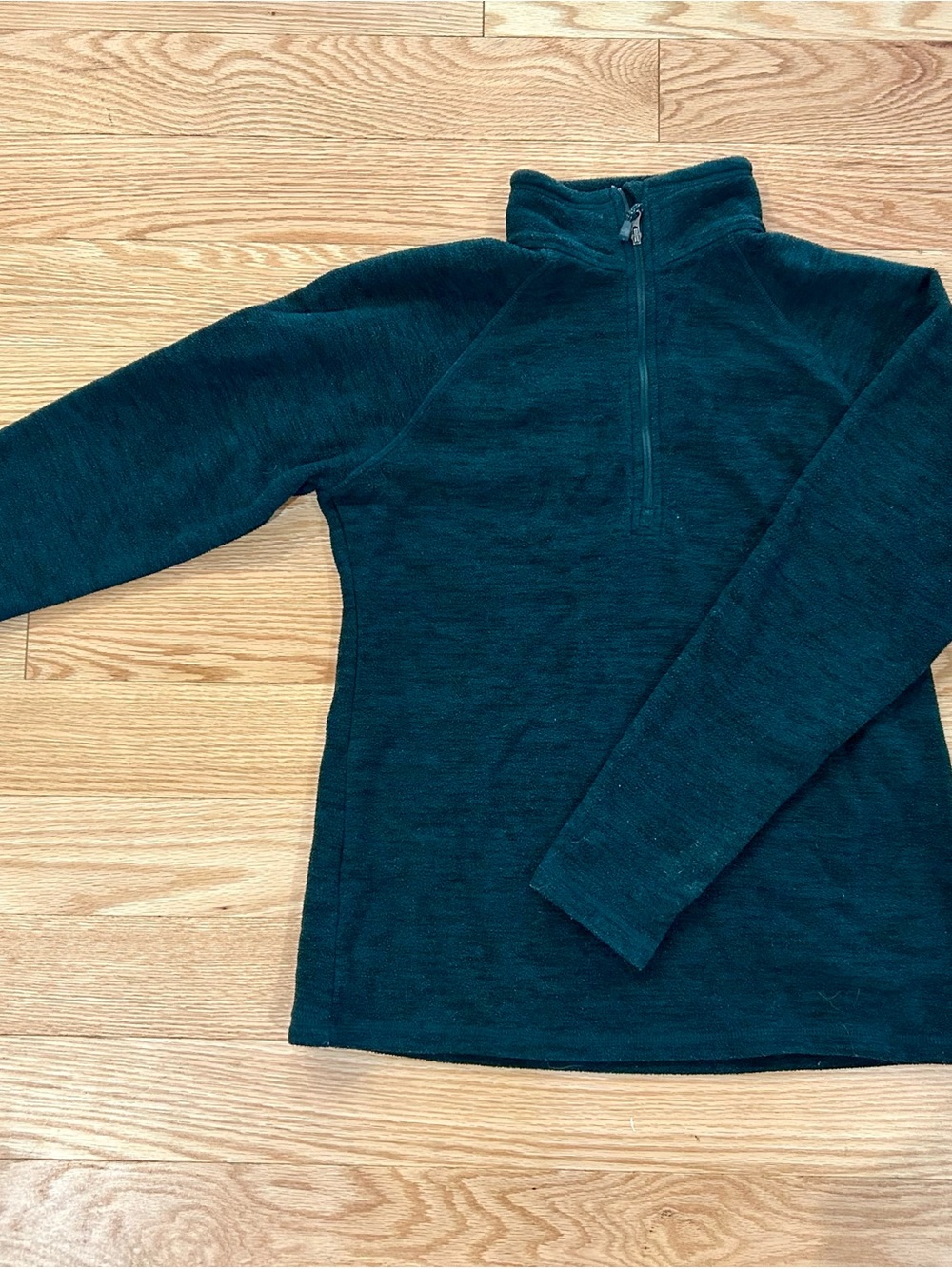 Eddie Bauer Women's Dark Teal Quarter-Zip Pullover
